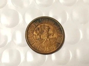 rare Tiny Monitor Soldier With Sword Army & Navy Patriotic Civil War Token - Picture 1 of 2