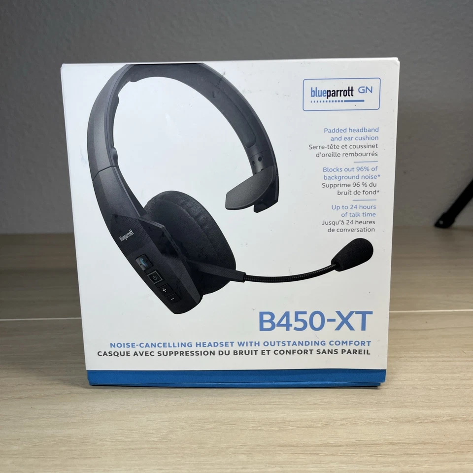 Blue Parrot B450-XT 204270 Bluetooth Wireless Trucker Cell Phone Headset Parrott - Image 1 of 4