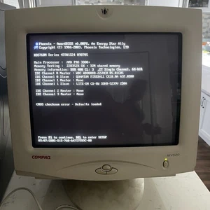 Compaq MV520 Color CRT VGA 15" Computer Monitor Retro Gaming mit OG Box und Ständer - Bild 1 von 10