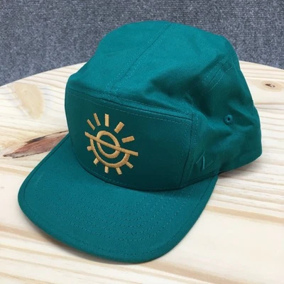 Get In Gear Zephyr 5 Panel Cap Unisex Green OSFA Adjustable Embroidered Logo - Image 1 of 4
