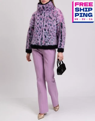 RRP€1950 DOLCE & GABBANA Fuzzy Jumper IT38 US2 UK6 XS Angora Mohair & Wool Blend - Image 1 of 4