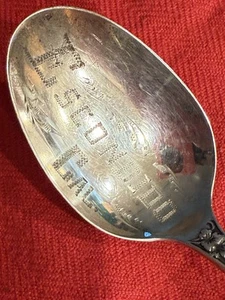 Escondido California Grapes Antique Sterling Silver Mfg Co. Spoon (S638) - Picture 1 of 14