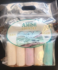 PAQUETE DE 5 Jabones en Barra Amish Country 7 OZ Barras GRANDES Petersheims Hidratantes - Imagen 1 de 3