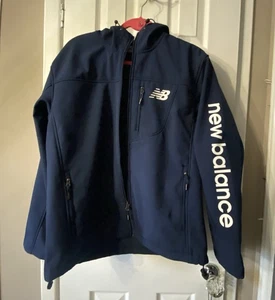 New Balance [M-XL] Soft-Shell Full Zip 4-Way Stretch Water/Wind Resistant Jacket - Picture 1 of 33
