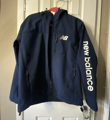 New Balance [M-XL] Soft-Shell Full Zip 4-Way Stretch Water/Wind Resistant Jacket - Image 1 of 4