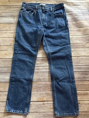 Vintage L.L. Bean Standard Fit Jeans Men's Size 33x30 Dark Blue Denim - Image 1 of 4