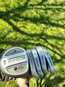 Juego de plancha Dunlop Invicta de gran tamaño para diestros firme flexible varilla de grafito 13456 - Imagen 1 de 7