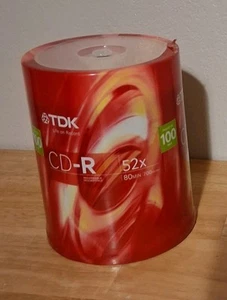 NEW TDK CD-R 150 Discs-80 minutes/700 MB Recordable Cake-Box - Picture 1 of 5