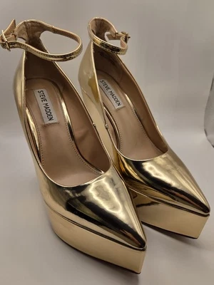 Tacones para mujer Steve Madden Gold LaDonna - talla 7 Foto 1 de 4