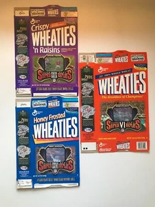 Lot of 3 Super Bowl Super Replays Wheaties Boxes Flat, Young, Aikman, Staubach - Picture 1 of 10