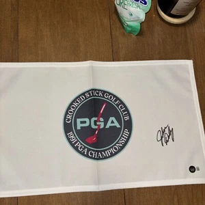 John Daly Autographed 1991 PGA Championship Flag-Beckett W Hologram Certified - Picture 1 of 6