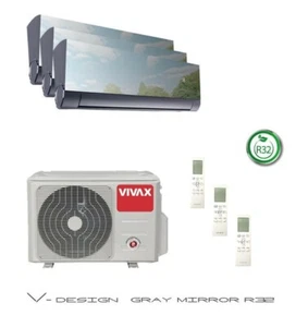 VIVAX 3 x 3,51 KW Multisplit V Design GRAY MIRROR mit WIFI Klimaanlage R32 A ++ - Bild 1 von 8