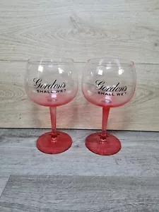 Pair Of Gordon's Shall We? 2 Premium Edition Pink Gin Large Copa Balloon Glasses - Picture 1 of 14