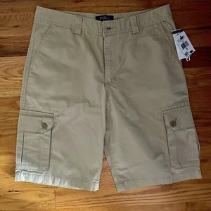 Polo Ralph Lauren Youth  Boy Sz 18 Classic Cargo Shorts Khaki Tan - Picture 1 of 6