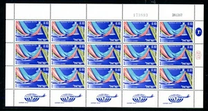 Israel C28-C37, postfrisch, 6. Luftpostsatz Export Industries volle Blätter 1968 - Bild 1 von 10