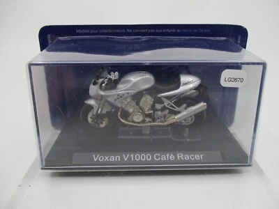 LG2670 IXO ALTAYA 1/24 1:24 Moto Voxan V1000 Cafe Racer gris argent silver - Photo 1/4