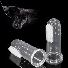 1pcs Pet Dog Finger Toothbrush Puppy Teeth Care Brush Soft Dog Cat Cleaning Toot