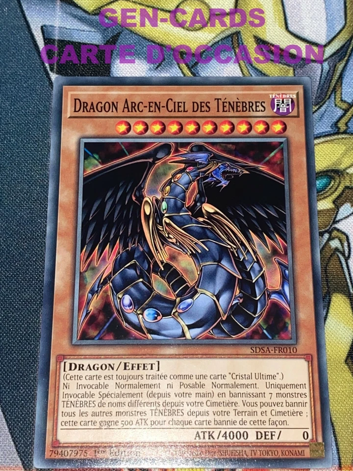 CARTE Yu Gi Oh DRAGON ARC-EN-CIEL DES TENEBRES SDSA-FR010 1ère édition - Photo 1/1