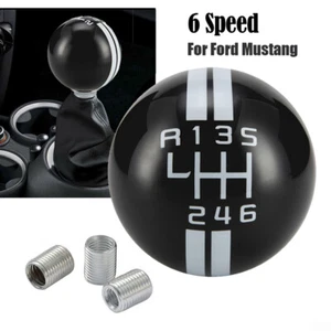 GT500 6 Speed Gear Stick Head Shift Knob Shifter Round Fits Ford Mustang Shelby - Picture 1 of 11
