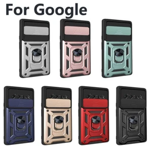 Back Case Push Window Ring Holder For Xiaomi Poco X3 Pro Google Pixel 8 Pro - Picture 1 of 17