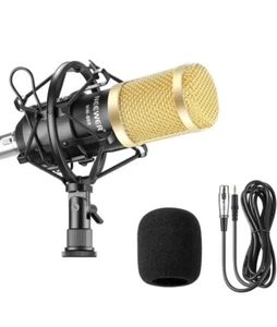Neewer NW-800 Studio Condenser Microphone & Shock Mount Foam Cap Audio Recording - Picture 1 of 3