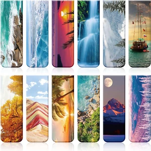 12 Pcs Magnetic Bookmarks Magnet Page Markers Assorted Book Marks for Reading Do - Picture 1 of 12