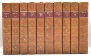 Poetical Works of Lord Byron 10 Volume Set Leather - Imagen 1 de 4