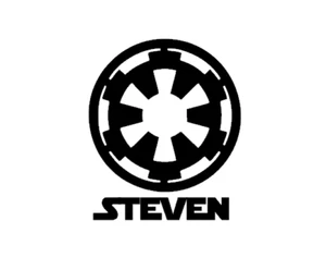 Galaktisches Imperium Aufkleber für Yeti, Becher, Trinkflasche. Personalisiert mit Namen - Bild 1 von 2