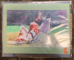 Lou Brock Signed Watercolor Painting from The Lou Brock Collection 15x20 HOF - Picture 1 of 4