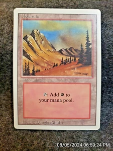 Mountain (C) Revised NM Basic Land MAGIC THE GATHERING CARD (REVMOUNTIAN-C) - Picture 1 of 4