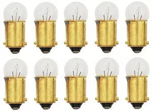10x 53 Light Bulb Miniature Gauge Cluster Instrument Panel 12v T3-1/4 BA9S Lot - Picture 1 of 3