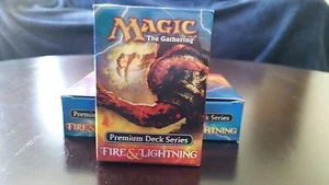1 leere Deck Box - FIRE & LIGHTNING - PREMIUM - NM/SP Zustand - Magic MTG FTG - Bild 1 von 1