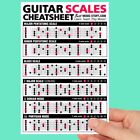 JUMBO Guitar Scales CheatsheetQuick Reference (Laminated & Double Sided) 6'x 9'