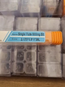 FRESATRICE PUNTE PER CNC 1 FLAUTO MILLING CUTTER PLEXI LEGNO PLASTIC DIAM 1.5 H1 - Imagen 1 de 3