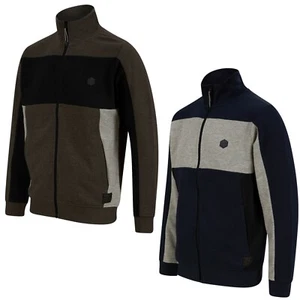 Men's Fleece Lined Jacket Full Zip Funnel Neck Casual Winter Sweatshirt Jumper - Picture 1 of 11