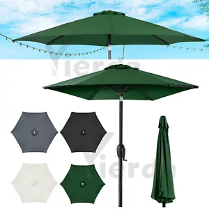Replacement Fabric 2m 2.5m 2.7m 3m Garden Patio Parasol Canopy Cover 6 / 8 Arm - Picture 1 of 35