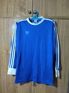 Adidas maglia calcio vintage anni 80 1980 manica lunga sport jersey calcio uomo taglia M - Foto 1 di 6