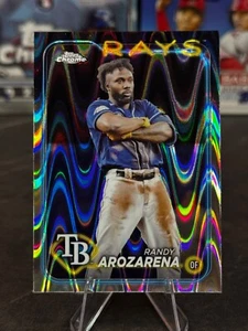 2024 Topps Chrome - Randy Arozarena #153 RayWave Refractor - Picture 1 of 2