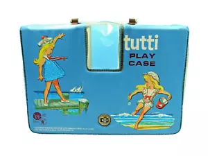 Vintage 1965 Tutti Doll Play Case • Blue Carrying Case Made By Mattel • Barbie - Picture 1 of 14