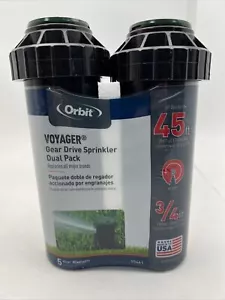 Orbit Voyager 3/4” Female Connect Gear Drive Sprinkler Dual Pack Up to 45' 55461 - Picture 1 of 7