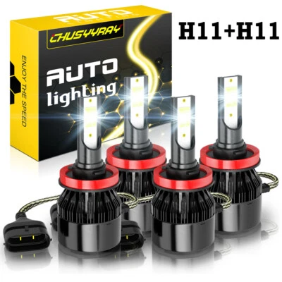 Kit de bombillas faros LED luz alta baja para Nissan Rogue Sport 2017-2020 4X 6000K Foto 1 de 4