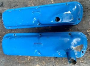 1965 1966 Mustang Blue Steel Valve Covers Pair 289 V8 Hipo Engines - M3588 - Picture 1 of 1