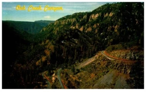 Vintage Unposted Postcard Oak Creek Canyon Flagstaff Arizona - Picture 1 of 2