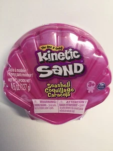 NEW KINETIC SAND Seashell Case 4.5oz PINK SHELL FREE SHIPPING ASMR TOY Sensory! - Picture 1 of 3