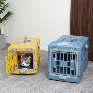 Portable Pet Carrier for Cats Puppy Travel Cage Dog Carry Basket Transporter Box - Picture 1 of 35