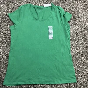 2 NBoundaries Essential Tee Woman's T Shirt Green Crew Neck Short Sleeve 3XL NW - Picture 1 of 7