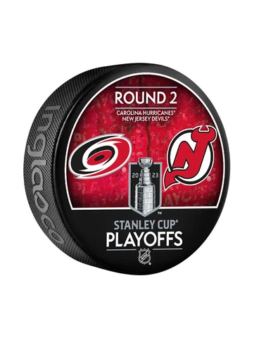 2023 Stanley Cup Playoffs RD 2 Carolina Hurricanes vs New Jersey Devils Puck Cover
