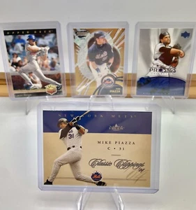 Mike Piazza Lot (4) Hall Of Famer, Fleet, Upper Deck , Pacific Trading Company - Picture 1 of 9