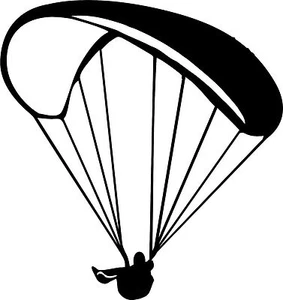 Autoaufkleber Paragleiter Paragliding 048 Gleitschirm Gleitschirm Aufkleber - Bild 1 von 15