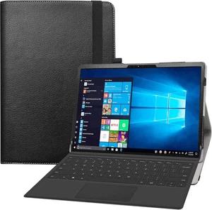Funda desmontable Big para Latitude 7320, folio de cuero PU cubierta con soporte plegable para - Imagen 1 de 12